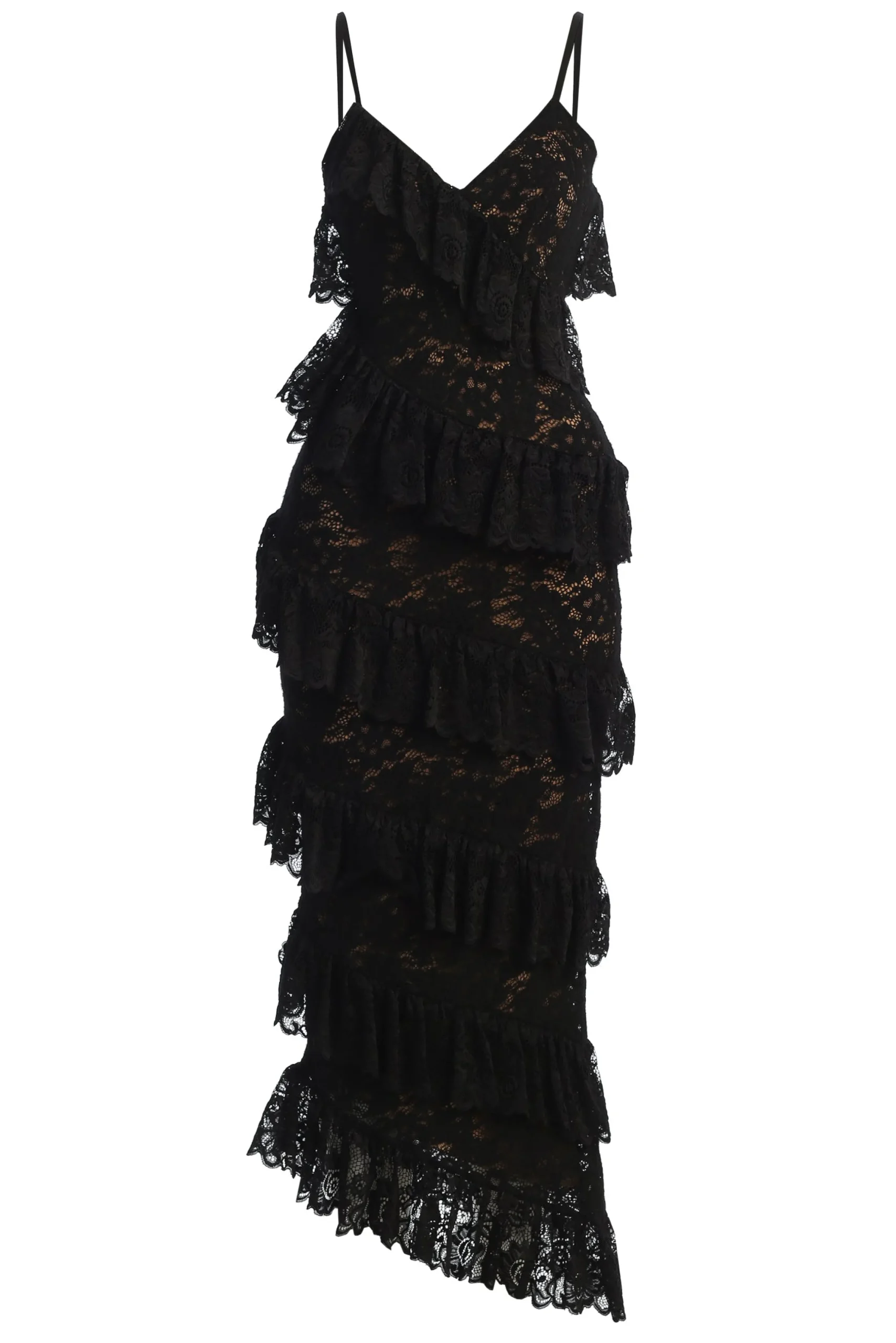 Black Feeling Of Forever Ruffle Dress