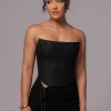 Black Fenix Reversible Linen Corset