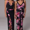 Black Floral Kamie Reversible Skirt Set
