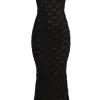 Black Gabriela Knit Maxi Dress