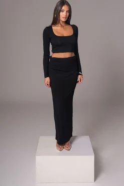 Black Geneva Skirt Set