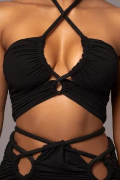Black Go The Distance Skirt Set