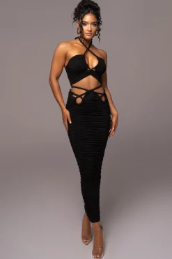 Black Go The Distance Skirt Set
