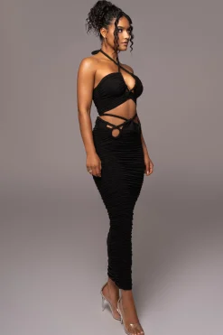 Black Go The Distance Skirt Set