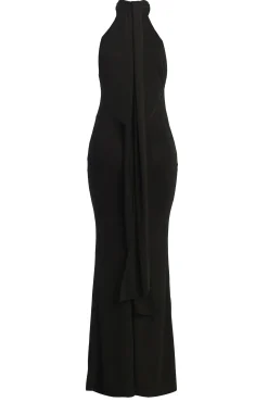 Black Golden Evening Maxi Gown