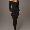 Black Harper Knit Maxi Dress