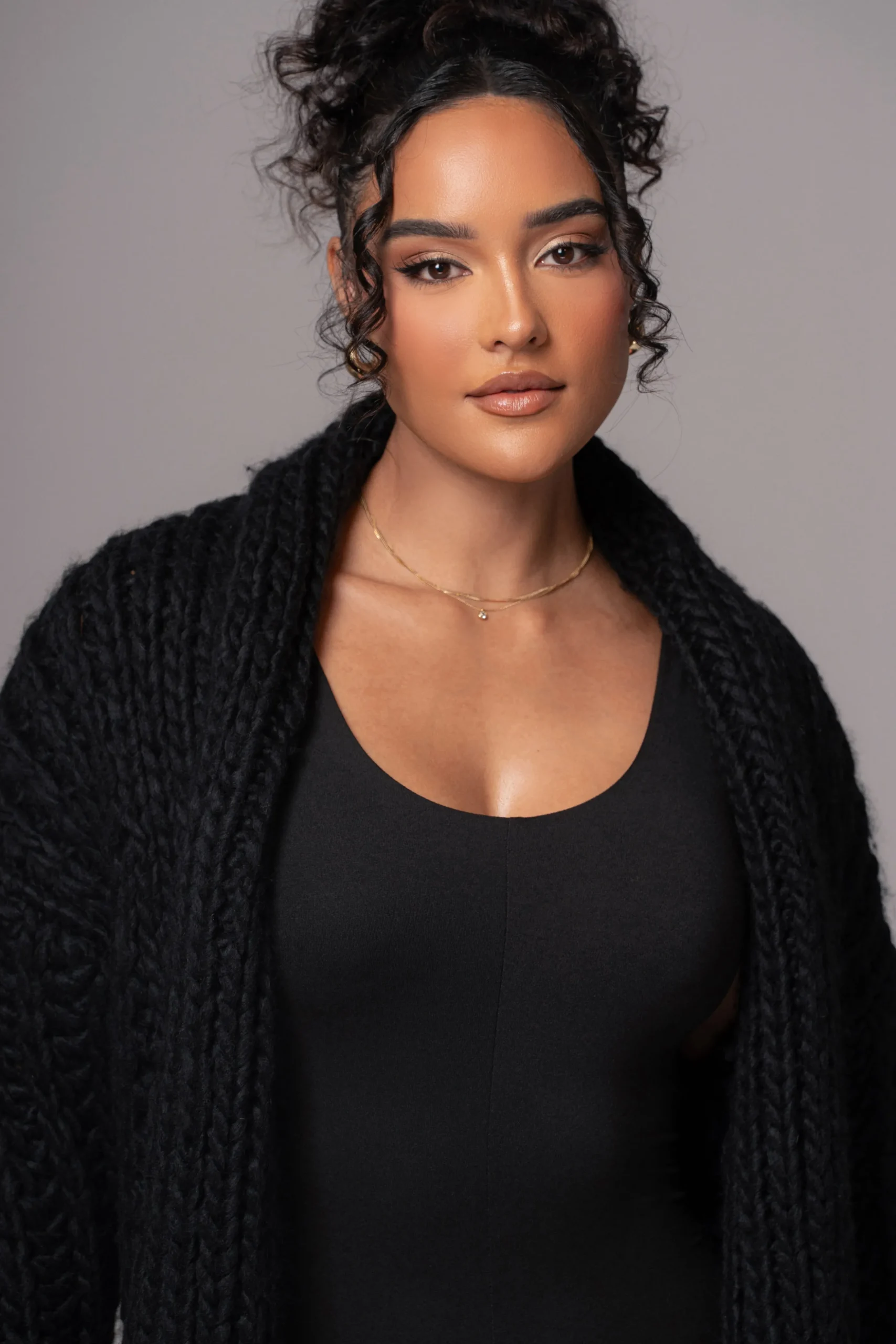 Black Hold Me Close Shawl Collar Cardigan