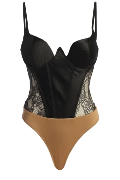 Black Incomparable Lace Bodysuit