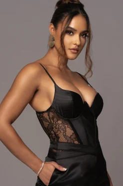 Black Incomparable Lace Bodysuit