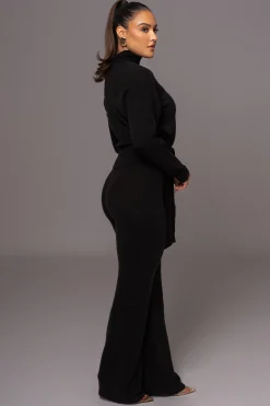 Black Ivy Sweater Knit Pant Set