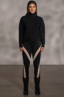 Black Jenni Turtleneck Sweater Top