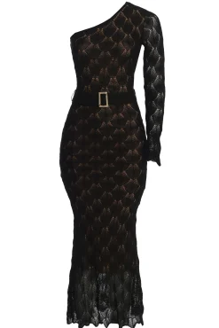 Black La Costa One Shoulder Dress