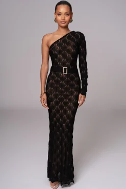 Black La Costa One Shoulder Dress