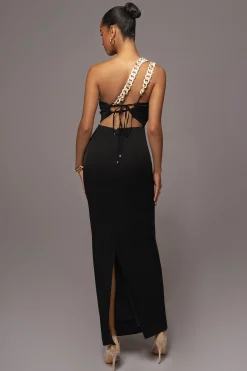 Black Luxury Living Maxi Dress