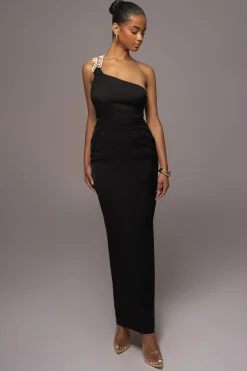Black Luxury Living Maxi Dress