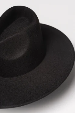 Black Margot Felt Hat