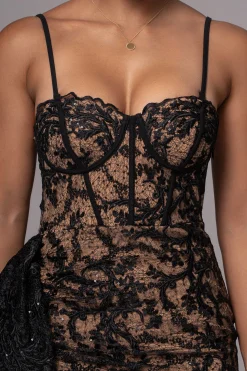 Black Marilyn Lace Mini Dress