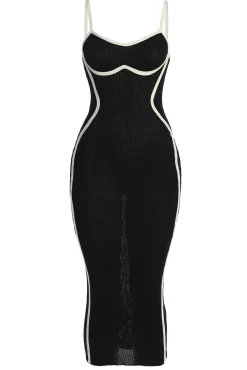 Black Model Citizen Knit Midi Dress