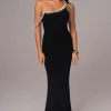 Black Monette Asymmetric Dress