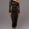 Black Monika Midi Dress