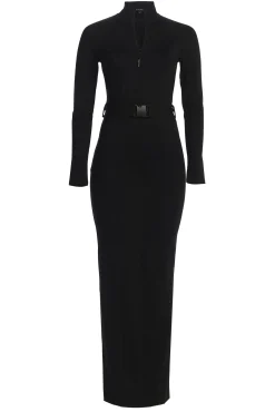 Black Movement Mock Maxi Dress