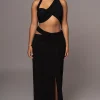 Black New Age Two Piece Skirt Set