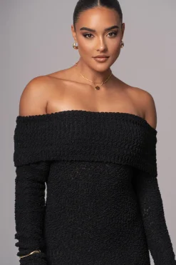 Black Olivea Knit Maxi Dress