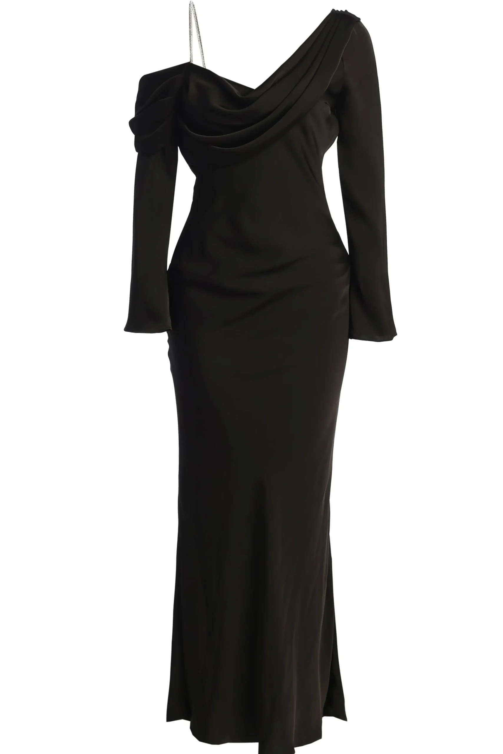 Black One And Only Satin Dress
