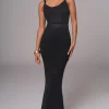 Black Palm Springs Knit Maxi Dress