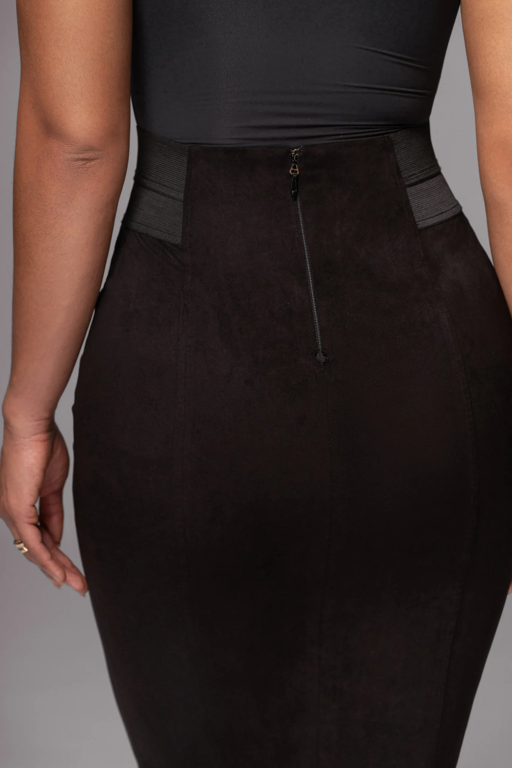 Black Phoenix Suede Skirt