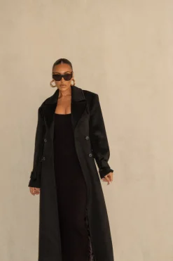 Black Rain Or Shine Longline Coat