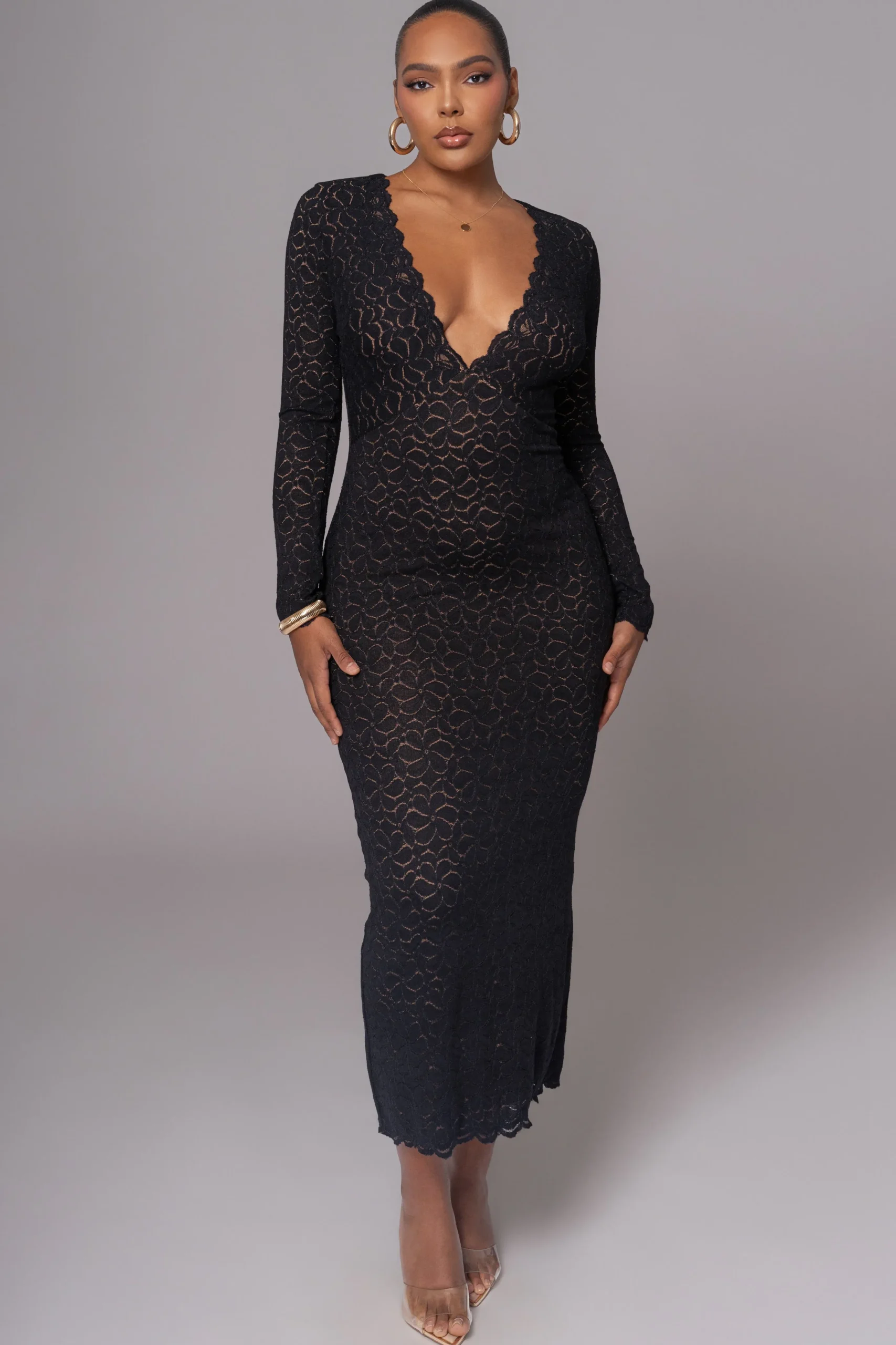 Black Reunited Maxi Dress