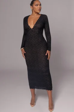 Black Reunited Maxi Dress