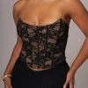 Black Rosemere Lace Top