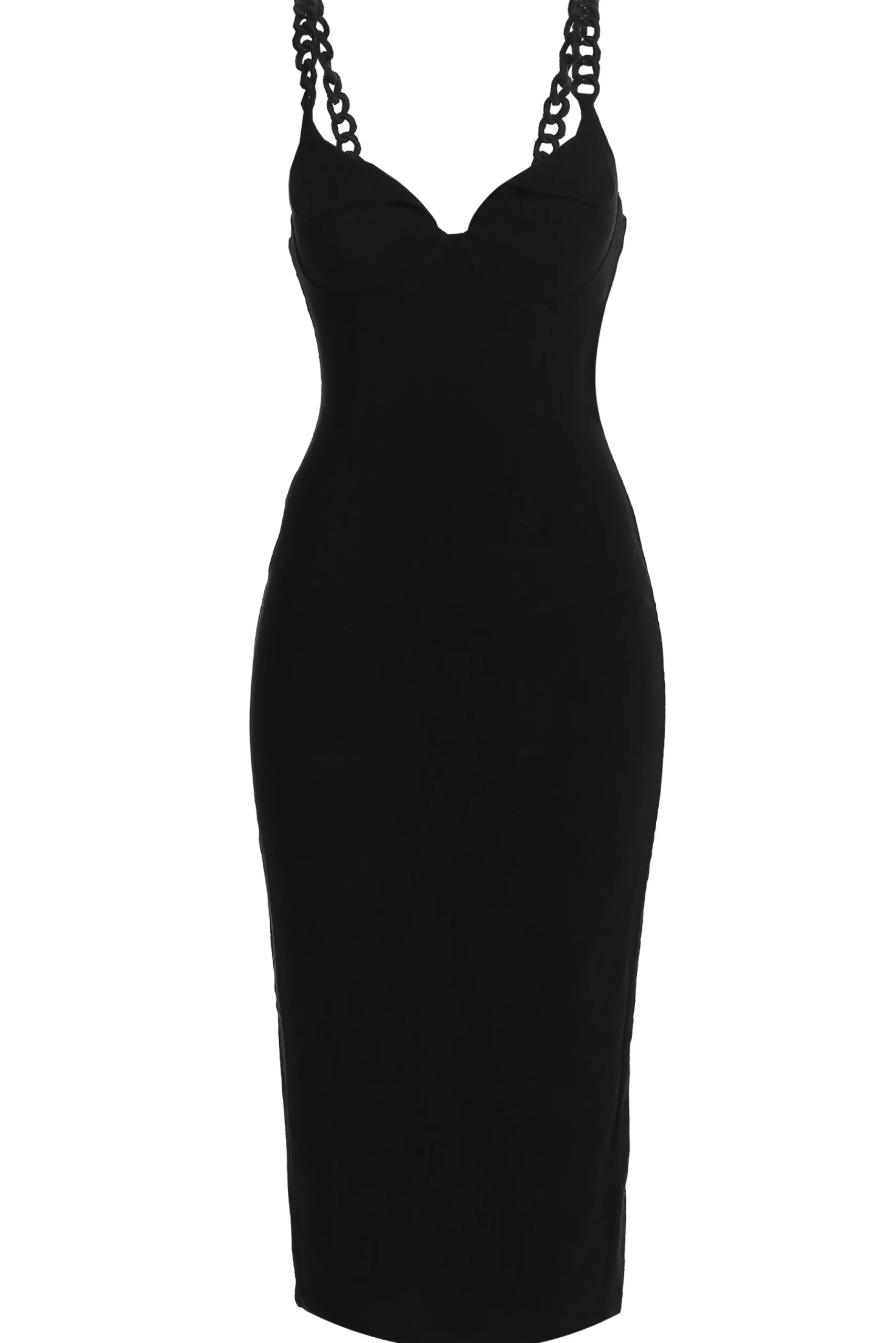 Black Secret Hideout Linen Dress