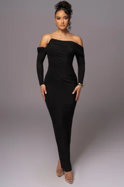 Black Serina Maxi Dress