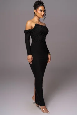 Black Serina Maxi Dress