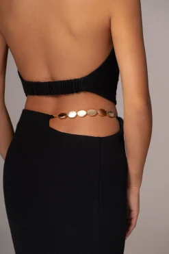 Black Skye Knit Skirt Set