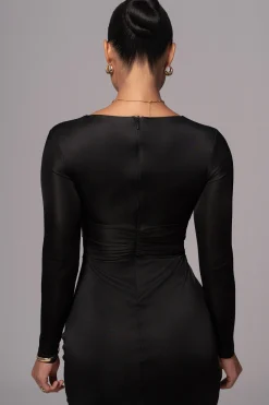 Black Soiree Cutout Maxi Dress