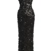 Black Sparkling Moments Sequin Maxi Dress