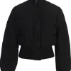 Black Stassie Ribbed Jacket