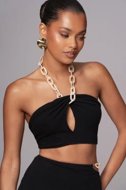 Black Summer Horizon Skirt Set