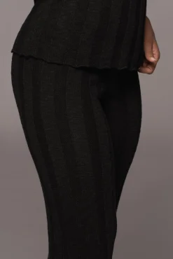 Black West Bound Sweater Set