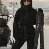 Black Willow Belted Jacket