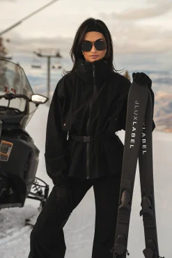 Black Willow Belted Jacket