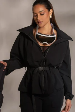 Black Willow Belted Jacket