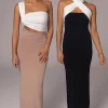 Black/Beige Dominic Reversible Maxi Dress