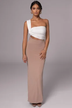 Black/Beige Dominic Reversible Maxi Dress