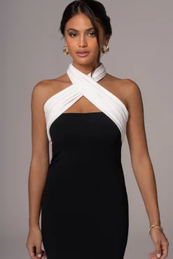 Black/Beige Dominic Reversible Maxi Dress