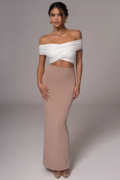 Black/Beige Dominic Reversible Maxi Dress